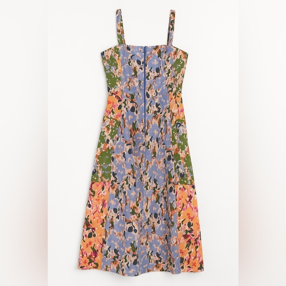 Tanya Taylor sleeveless floral multicolor midi dress - Picture 1 of 4